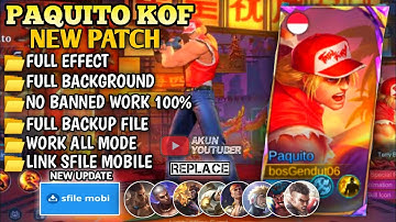 Update Script Skin Paquito KOF - Terry Bogard No Password || Full Voice || Full Effect