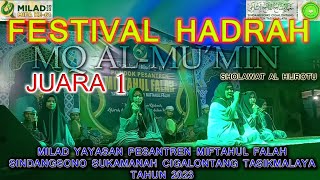 Juara 1 Festival Hadrah Tingkat Jawa Barat Group MQ Al Mu'min Kota Tasikmalaya