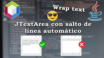 💻 JTextArea con salto de línea automático (Wrap text)