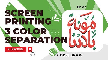 How to separate colors Screen Printing Flexo Block 3 Color Manual Separation in Corel Draw EP 1