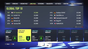 Fifa 22 Skill Games Long Pass Into The Bucket Beginner