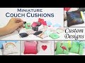 DIY Miniature Pillows (with 21 custom designs!)