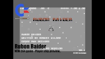 Rubon Raider - NEW C64 Game! Preview 1 - Player ship design..