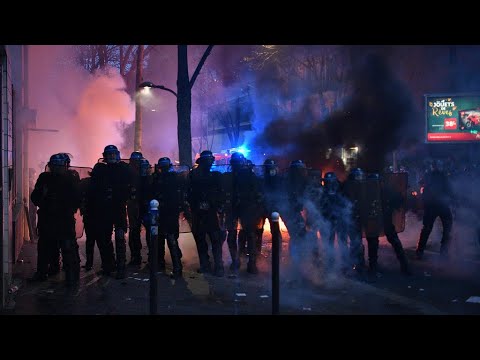 Violence erupts in new Paris protest against security law