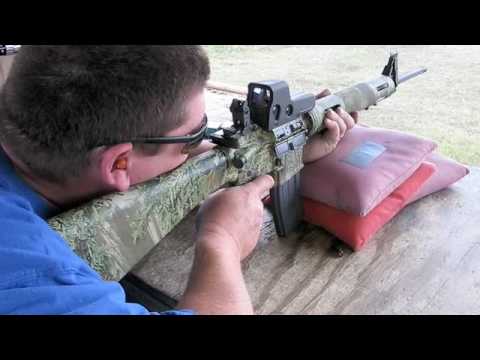 Remington R-15 range shooting