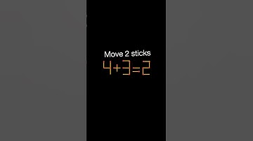 Move 2 matchsticks to make equation true #matchstick #matchsticks #shorts