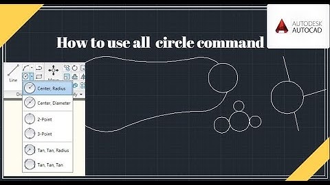 how to draw circle in AutoCAD| tan tan tan, tan tan radius, 2point ,3point command | autoCAD