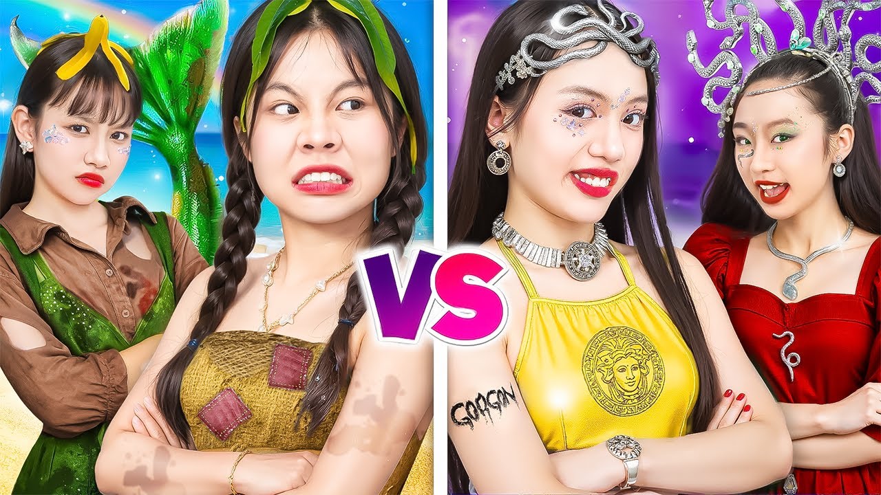 Бедная Пара Русалок Vs Богатая Пара Горгон! Кто Победит в Конкурсе на Лучший Костюм?