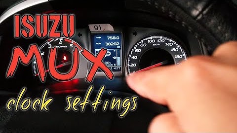 isuzu Mux l Dmax how to manually adjust  clock settings Tagalog