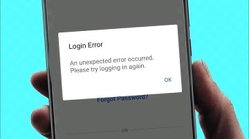 How To Solve an unexpected error occurred please try logging in again |  facebook login error