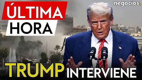 ÚLTIMA HORA | Trump pide a Israel que detenga los ataques inmediatamente y abra diálogo con Damasco