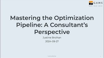Mastering the Optimization Pipeline: A Consultant’s Perspective