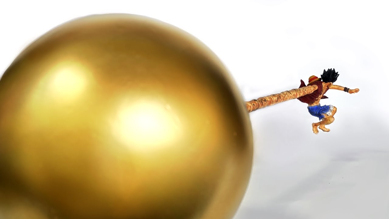 ゴムゴムの黄金回転弾を使うルフィのフィギュアを作ってみた ワンピース Onepiece Made The Luffy S Gum Gum Golden Rifle Figure Youtube