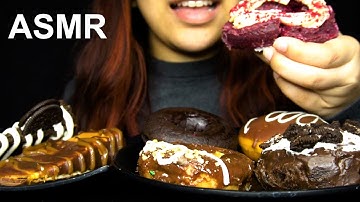 ASMR DESSERTS | DONUTS AND CHOCOLATE COVERED ICE CREAM CAKE (No Talking) EATING SOUNDS | BEEKO ASMR