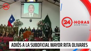 Así fue el emotivo último adiós a la suboficial mayor Rita Olivares | 24 Horas TVN Chile
