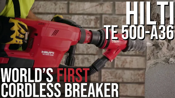 Hilti Unveils First Cordless Breaker: TE 500 A36 Gets Cordless Dust Collection Too