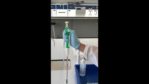Using a graduated pipette