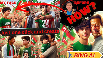 Trending PTI Imran Khan Ai photo viral editing |tiktok viral editing images|Bing Ai images Tutorial🔥