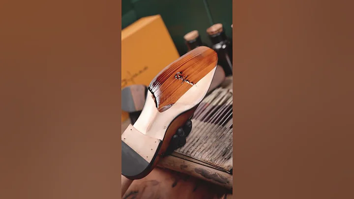 Gifennse Brown Derby Coloring Process | Handmade Leather Magic H #derby #shoes #handmade