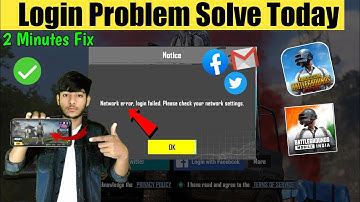 😥Network Error, Login Failed Please check your network Settings Problem BGMI / Pubg Mobile - Network