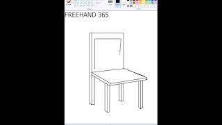 easy chair drawing MS paint | Microsoft drawing with MS paint.