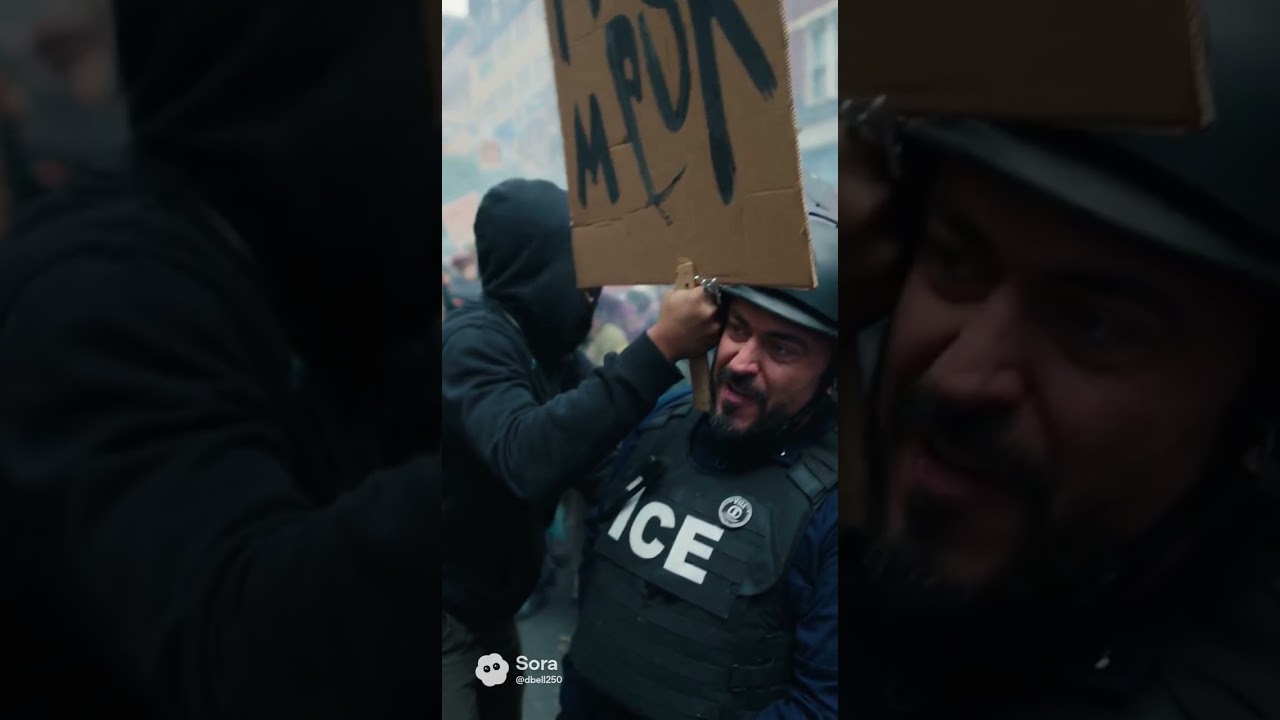 Footage of Minnesota ice agents raid riots 