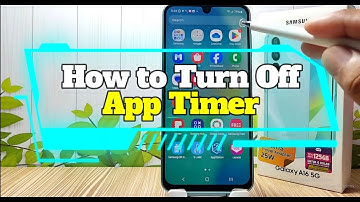 How to Turn Off App Timer On Samsung Galaxy A16 5G
