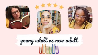 young adult vs. new adult fiction || discussion and liveshow with literally tara and bookishrealm