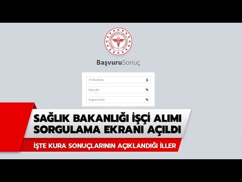 SAĞLIK BAKANLIĞI İŞÇİ ALIM KURA SONUÇLARINA NASIL ULAŞILIR? (07.04.2022)