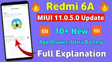 REDMI 6A MIUI 11.0.5.0 WHAT