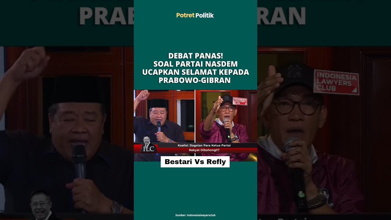 Debat Panas Bestari Barus Vs Refly Harun, soal NasDem Ucapkan Selamat Prabowo-Gibran 