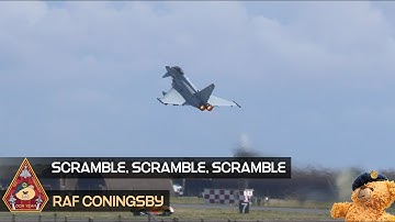 SCRAMBLE, SCRAMBLE, SCRAMBLE! MAX POWER TYPHOON PERFORMANCE TAKEOFF COMBAT TRAINING • RAF CONINGSBY