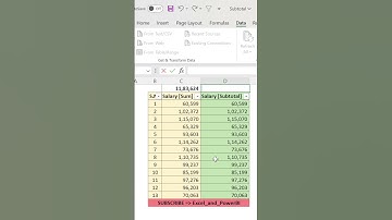 ✨ Excel SUBTOTAL Function: Sum Data Like a Pro! 📊💡| Excel_and_PowerBI | #shorts