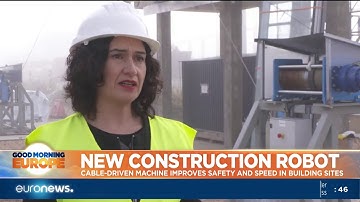 New construction robot: Cable-driven machine improves safety and speed in building sites