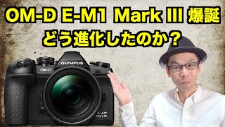 【新型ミラーレスカメラ】オリンパス OM-D E-M1 Mark III 爆誕！どう進化したのか？【スペック比較：E-M1 Mark II / E-M1X / E-M5 Mark III】#4K