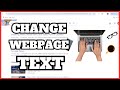 How To Edit a Web Page Change Text in Your Browser || Full Guide