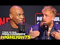 Mike tyson vs jake paul press conference highlights   face off