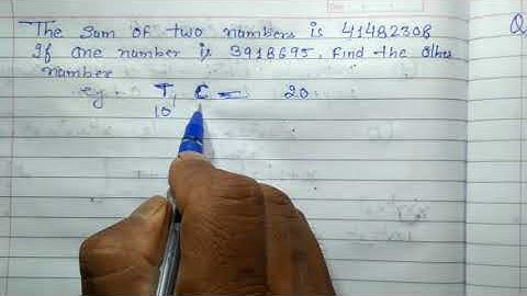 Class 5 |the sum of two numbers is 41482308 find the other numbers