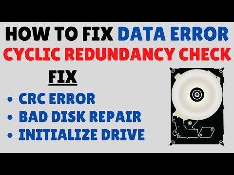 How to Fix Data Error Cyclic Redundancy Check