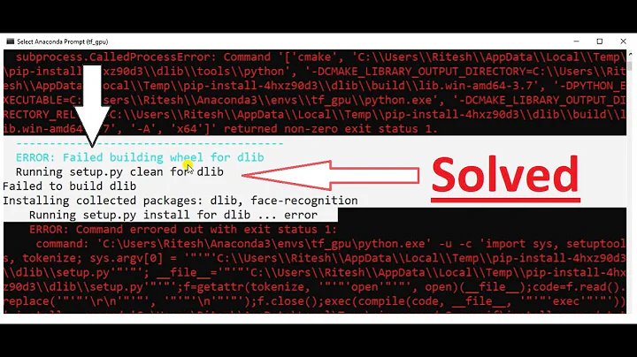 DLIB Error Solved✅|  Face Recognition Installation | How to Install DLIB in Python + All error Solve