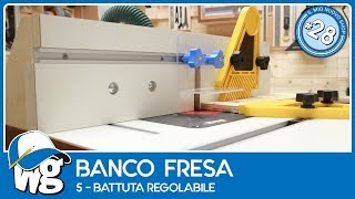 Banco fresa : battuta regolabile 5d5 