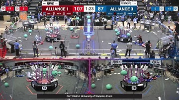 Playoff Match 11 (R4) - 2025 ONT District University of Waterloo Event - Full Field View