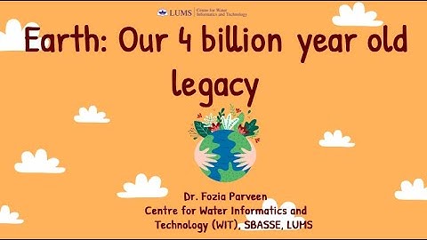 Lecture 2: Earth/ Ecological Footprint- Introduction to Environmental Sciences- Dr.Fozia Parveen