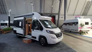 Affinity Duo - a camper van for two with enormous rear washroom and bed.