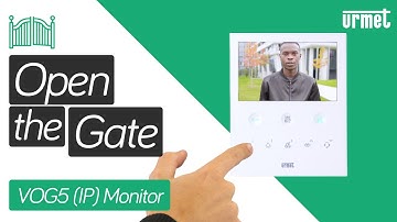 How to Open the Gate - Urmet VOG 5 (IP) Handsfree Monitor
