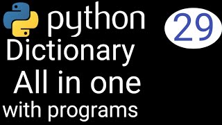 29#Dictionary # method in dictionary # Python series # in easy hindi
