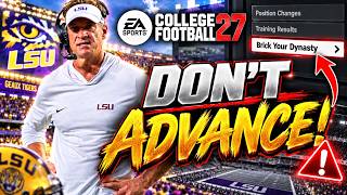 WARNING: CFB 27’s New Update Is DESTROYING Dynasties!