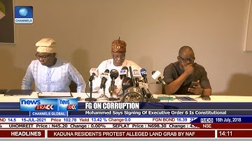 Executive Order 6 Most Potent Tool Against Corruption, Lai Mohammed Explains