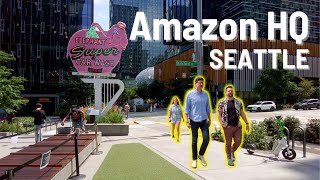 SEATTLE Amazon Headquarters 🇺🇸 Walking Tour 2023 screenshot 5