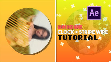 unique clock + stripe wipe transition after effects tutorial!